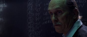 Movie still from “Gone in 60 Seconds” (2000), directed by Dominic Sena – An old man with a beard and a mustache is looking at the camera; Close Up shot, Low angle