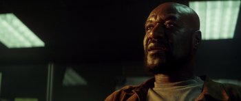 Movie still from “Gone in 60 Seconds” (2000), directed by Dominic Sena – A person with his eyes wide open; Close Up shot, Low angle