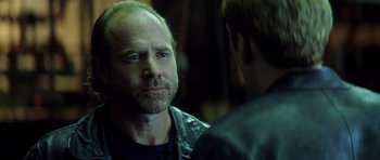 Movie still from “Gone in 60 Seconds” (2000), directed by Dominic Sena – A person talking to another person; Close Up shot, Over the shoulder angle