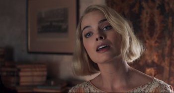 Movie still from “Goodbye Christopher Robin” (2017), directed by Simon Curtis – A person with blonde hair; Close Up shot, Low angle