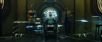 Movie still from “Total Recall” (2012), directed by Len Wiseman – Wide shot, Low angle