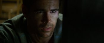 Movie still from “Total Recall” (2012), directed by Len Wiseman – Close Up shot, Over the shoulder angle