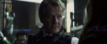 Movie still from “Total Recall” (2012), directed by Len Wiseman – Close Up shot, Low angle