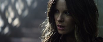 Movie still from “Total Recall” (2012), directed by Len Wiseman – Close Up shot, Low angle