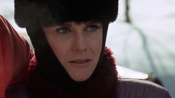 Movie still from “Grumpy Old Men” (1993), directed by Donald Petrie – A person wearing a hat; Close Up shot, Over the shoulder angle