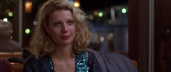 Movie still from “Hard Eight” (1996), directed by Paul Thomas Anderson – A person with long blonde hair; Close Up shot, High angle